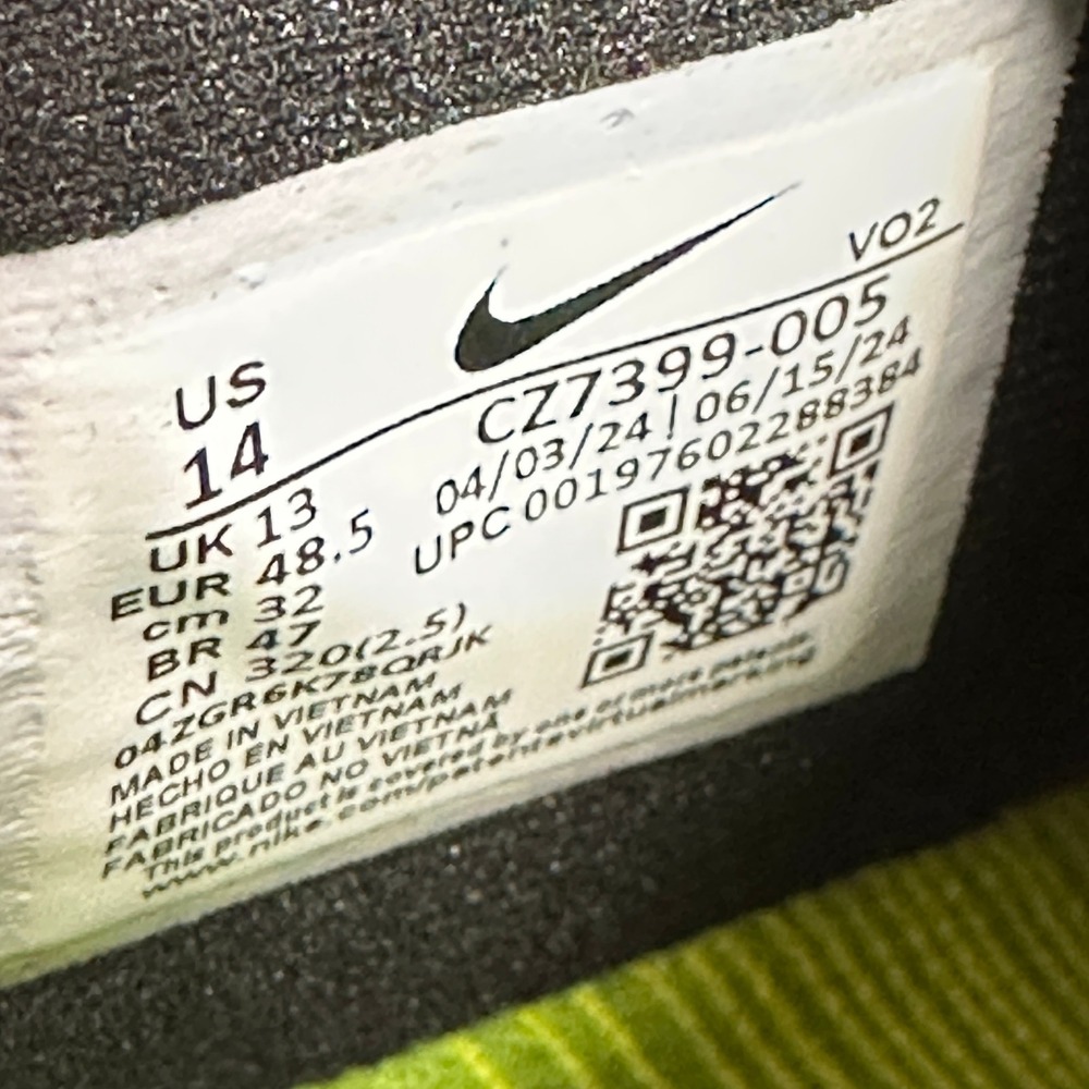 Nike React SFB Carbon Low Mens 14 Light Bone Black Green Tactical NEW CZ7399-005 - Picture 8 of 8